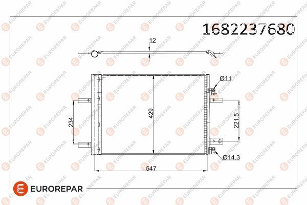 EUROREPAR 1682237680 E:Klim Kondens Eurorepar