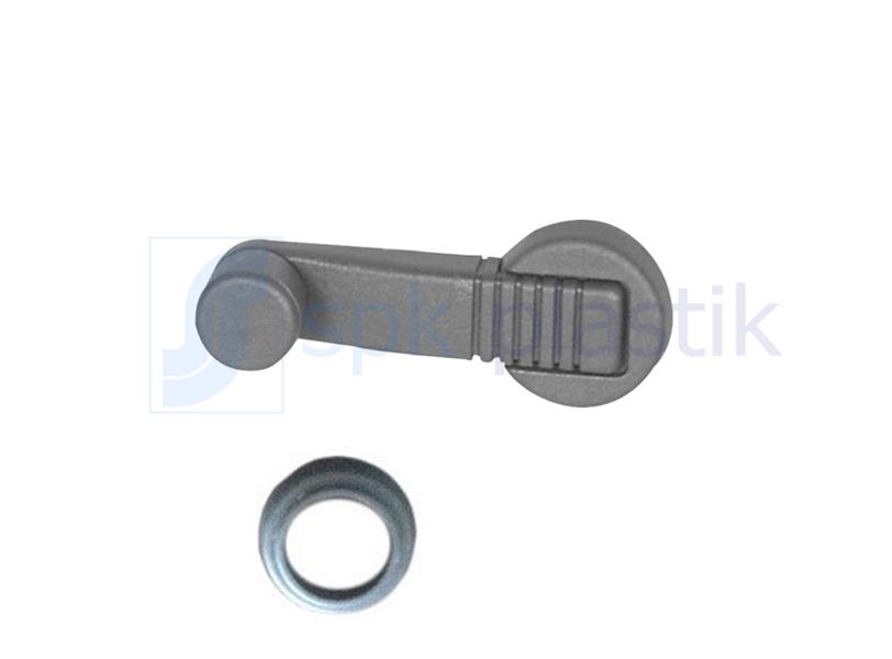 SPK 163-G Cam Açma Kolu Pullu Gri R9 97 Ym.-R11-R19-R21-Express