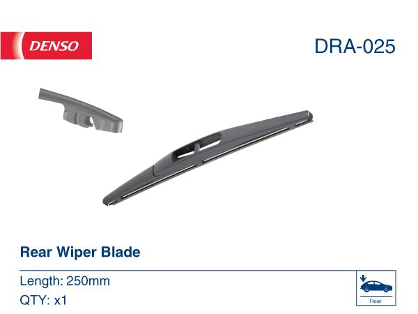 DENSO DRA-025 Silecek Süpürgesi 25cm X1 Arka C4 Mazda Cx-3 Opel Agila Peugeot 4008