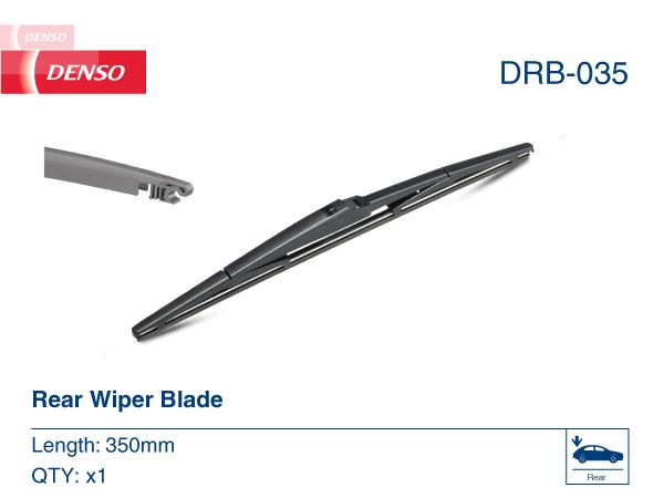 DENSO DRB-035 Silecek Süpürgesi 35cm X1 Arka Sirion Rio Ii 05-11 Justy Iv H-1 Cargo Corolla Colt Vi 04-12