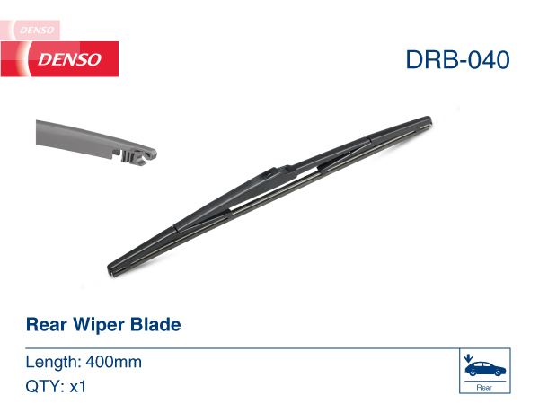 DENSO DRB-040 Wiper. Conv Rear Blade