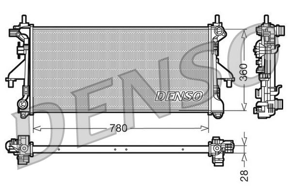 DENSO DRM09079 Radiator Citro N Jumper 06-
