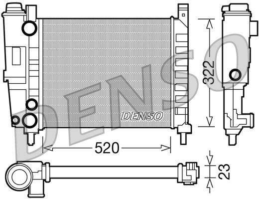 DENSO DRM09144 Radiator Fiat Elba 85-97