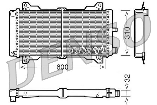DENSO DRM10014 Radiator Ford Escort Iii 80-86