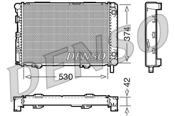 DENSO DRM17026 Radiator Mercedes-Benz E-Class 124 92-96