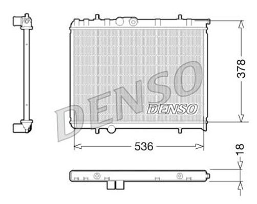 DENSO DRM21034 Radiator Citro N Berlingo Mf 96-11