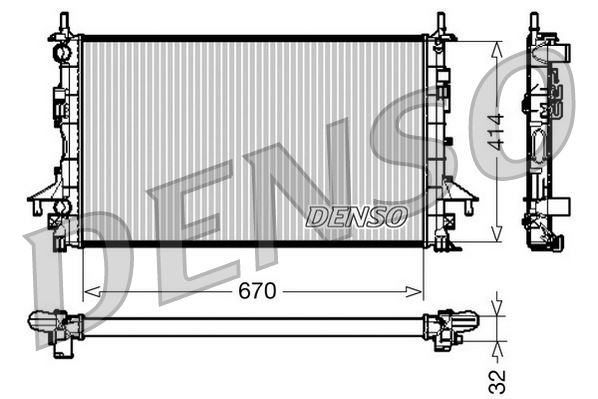 DENSO DRM23084 Radiator Renault Espace Iii 96-02
