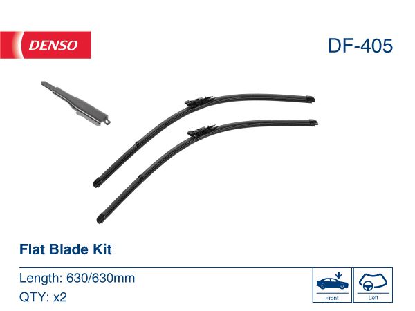 DENSO DF-405 Wiper. Flat Front Blade