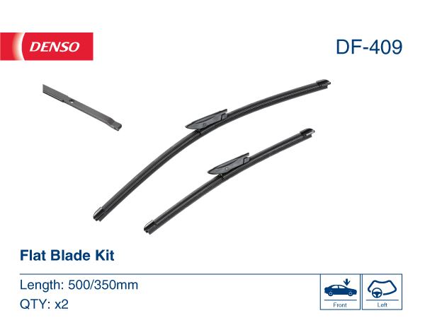 DENSO DF-409 Wiper. Flat Front Blade