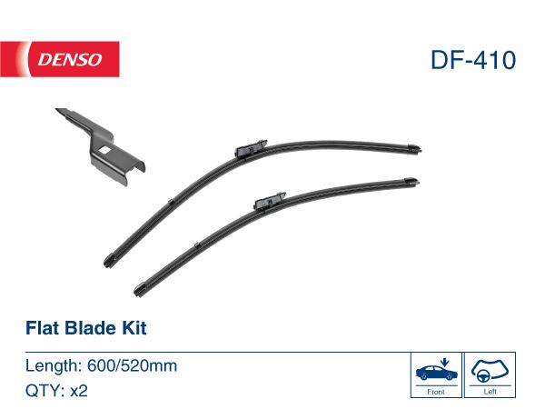 DENSO DF-410 Wiper. Flat Front Blade