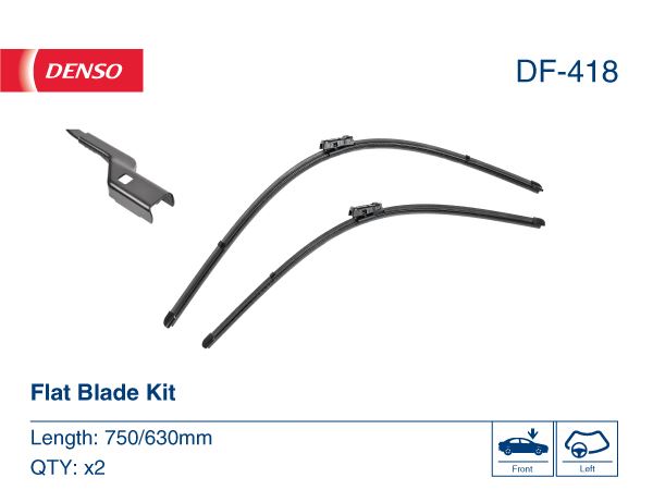 DENSO DF-418 Silecek Süpürgesi Ön 700/600mm Muz Tipi Astra J 10>16 Astra K 16>22