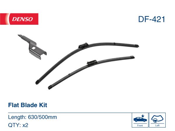 DENSO DF-421 Wiper. Flat Front Blade