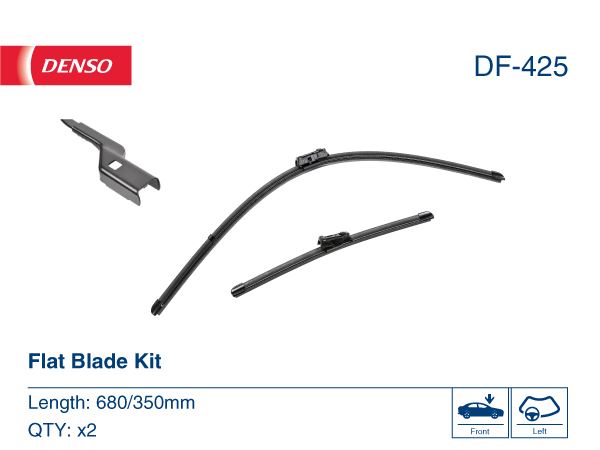 DENSO DF-425 Wiper. Flat Front Blade