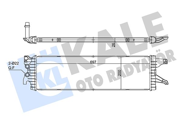 42-4437 Turbo Radyatoru (Intercooler) Volkswagen Transporter T6 2.0 Tdi 2016-2019