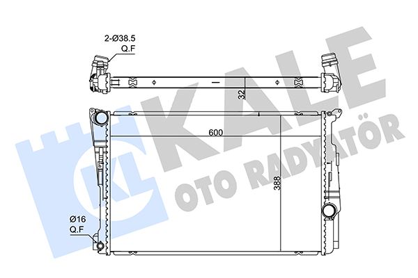 NIS-60809 Radyator N20-N47n-N55-N57n-B47  -  F25-F26