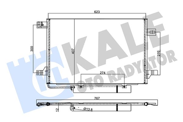 KALE 382515 Klima Radyatoru Mercedes W169 W245