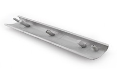 PRO-A 293065 Cam Dugme Cercevesi Ara Kapagi Gri