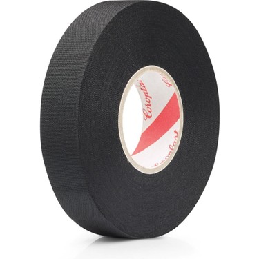 AFT 8140 Coroplast 8551 Tüylü Bez Bant Siyah Alev Geciktirici Özelliğinde 19mmx15m 10 Luk