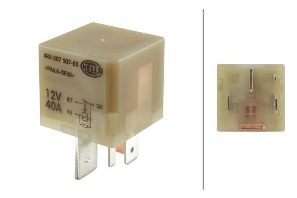 HELLA 4RA007507031 Kizdirma Bujisi Kumanda Rolesi Vw 12v 40a 5 Kutuplu