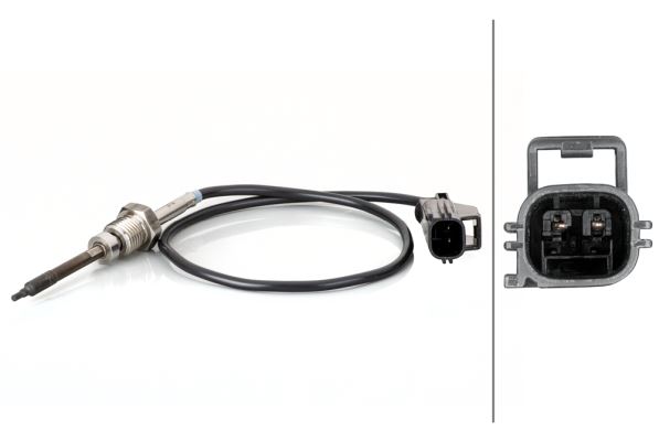 HELLA 6PT014494451 Egzoz Sicakliği Sensörü Volvo 2 Kutuplu