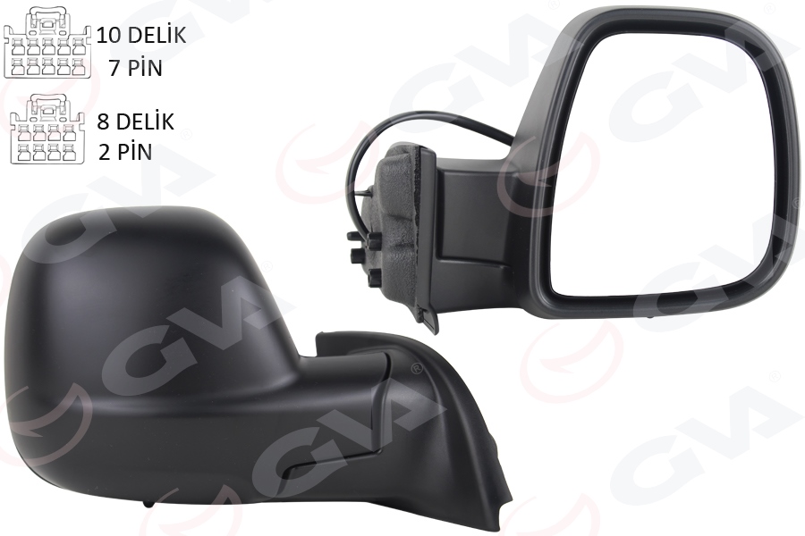 GOLD T2381 Diş Dikiz Ayna Combo Life-Cargo Elektrikli Astarli Rezistansli Sensörlü Otomatik Açma Kapama Sağ 2019>