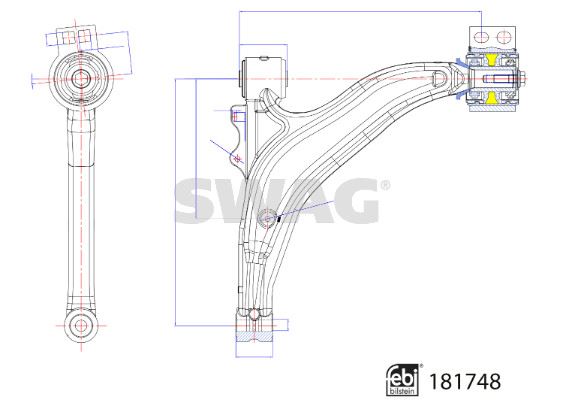 DEL-TC3807 Alt Salincak On, Sol (Opel  Astra J)