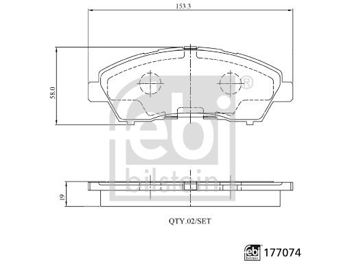 DEL-LP2716 Fren Balatasi On Arka (Mitsubishi  Fuso Canter Euro6 Tfb35 2017/  3.5 Ton  )