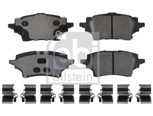 FEBI 180129 Arka Fren Balata Toyota Corolla 1.2l 8nrfts Nre210 19-> / 1.6l 1zr-Fae Zre210 19-> / 1.8l 2zr-Fxe Hy Brid Zwe211 19-> / 1.5l M15a-Fks Mzea11 21->