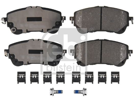 FEBI 181251 Ön Fren Balata Toyota Corolla 1.6l 1zr-Fae Zre210 19-> / 1.2l 8nr-Fts Nre210 / 1.8l 2zr-Fxe Hybrid Z We211 Zwe219 19-> / Yaris Cross 1.5l 20-> - Kıskaçlı Montaj Parçaları Ile Birlikte