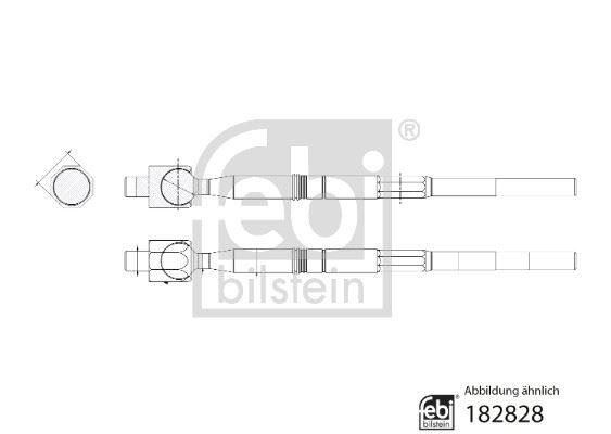 FEBI 182828 Direksiyon Ve Aski Rot Mili Isuzu