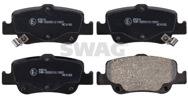 SWAG 33107531 Arka Fren Balata Toyota Auris. Corolla 1.33l 1.6l 1nr-Fe 1zr-Fae Nre180 Zre181 Zre185 12-> 1.4l 1nd-Ftv D-4d Nde150 Nde180 07->