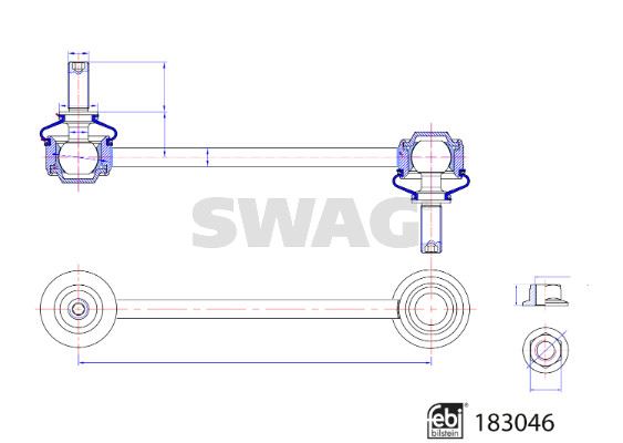 SWAG 33108804 Z Rotu Aski Rotu Arka Peugeot P508 Ii 18> Ds7 Crossback 18>