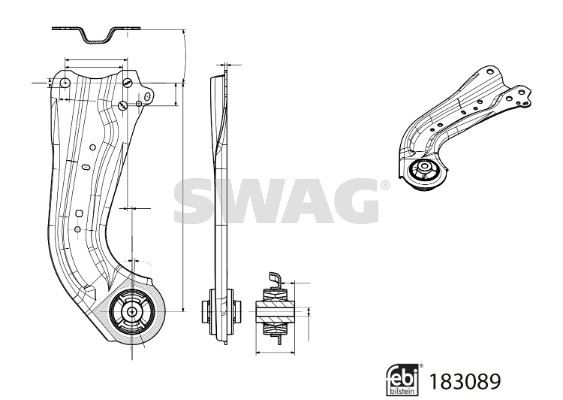 SWAG 33108821 Salincak Direksiyon Ve Aski Suzuki Febi 183089
