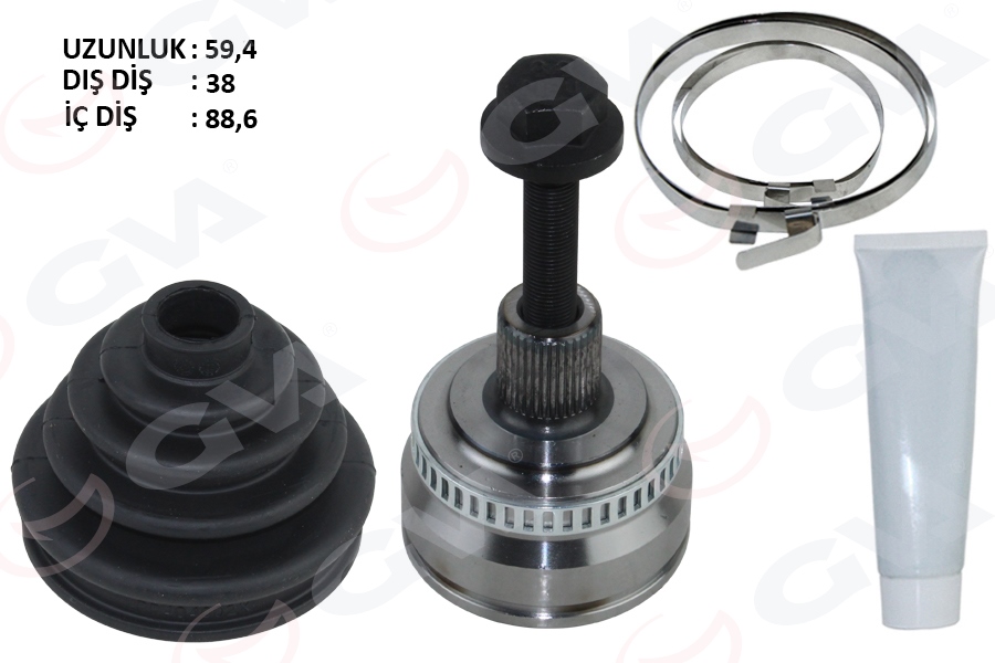GVA 4475266K Aks Kafasi Diş A4-A6 1.6-1.8 T-2.0 00-04 Alz-Avj-Alt 1.6-1.8 T-2.0