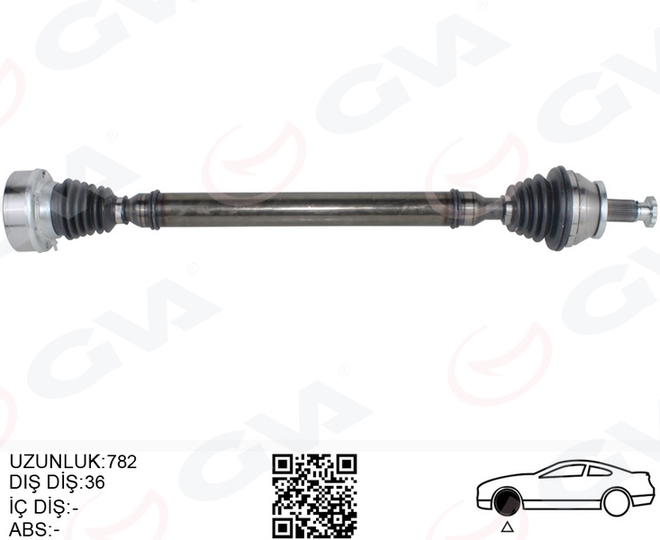 GVA 4475280 Komple Aks Ön Sağ Polo-İbiza-Fabia 1.2 Tdi-1.6 Tdi 10- Cfwa-Cayb-Cayc 1.2 Tdi-1.6 Tdi