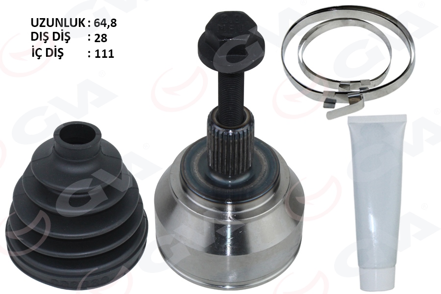 GVA 4475293K Aks Kafasi Diş Amarok 2.0 Tdi 10- Cdca-Cdba-Cnfa 2.0 Tdi