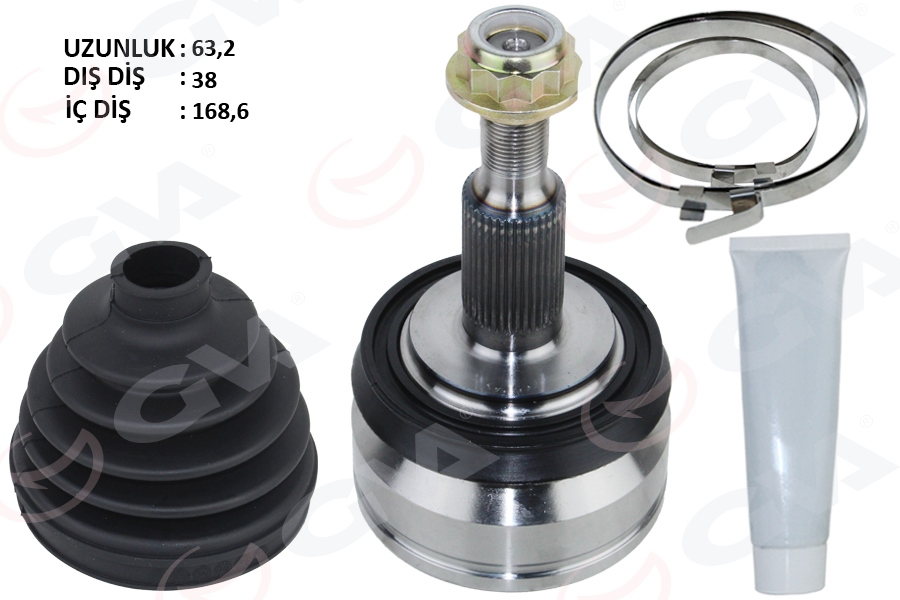 GVA 4475300K Aks Kafasi Diş T5.5-T6 2.0 Tdi 10- Caaa-Caab-Caac-Cxhb-Cxgb 2.0 Tdi