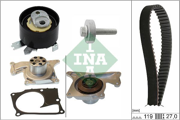 INA 530084330 Devirdaimli Triger Seti Renault Captur Ii 20> Clio V 19> Megane Iv 18> Dacia Duster Ii 17> Mercedes Om608 W177 V177 W247 C118 Nissan Qashqai Ii 18> 1.5 Dci K9k Euro 6 Adblue Motorlar Icin