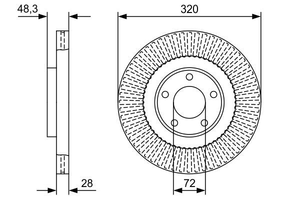 BOSCH 0986479W04 Fren Diski Edge 3.5 4x4