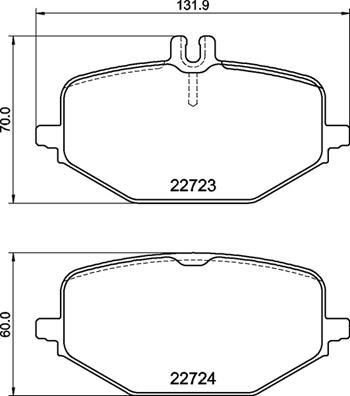 VALEO 670370 Arka Disk Fren Balatasi Mercedes G500 4.0 01/18> Mercedes Gle300 2.0d 10/18>