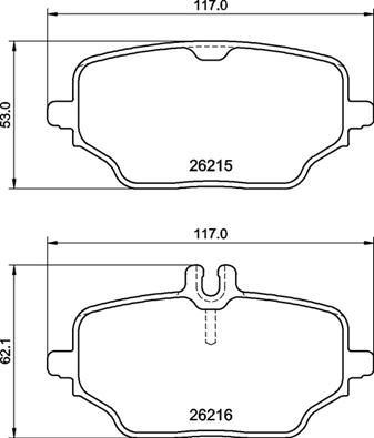 VALEO 670544 Fren Balatasi Arka Mercedes Gle-Class V167 C167