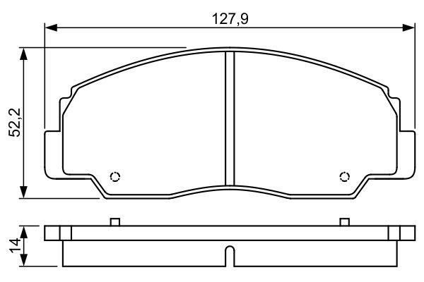 VALEO 670685 Ön Disk Fren Balatasi Daihatsu Feroza 1.6 10/88-12/97 Daihatsu Fourtrak 2.0/2.8d 04/84-06/01