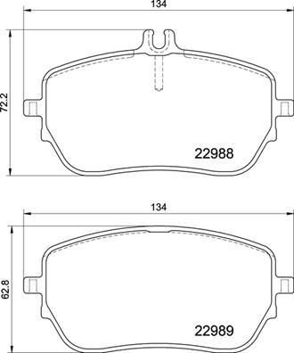 VALEO 670731 Fren Balatasi On Mercedes W177 V177 W247 C118 X118 H247