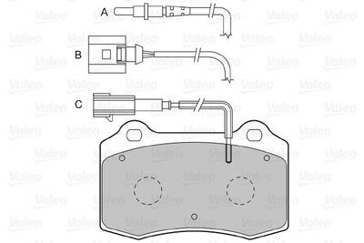 VALEO 670859 Disk Fren Balatasi Ön Seat Leon 1.8 05/02-06/06 Seat Toledo 1.8 05/02-06/06