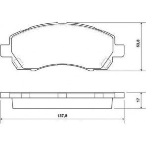 VALEO 670915 Ön Balata Subaru Legacy 2.0 2.2 Impreza 1.6 Awd 01 >