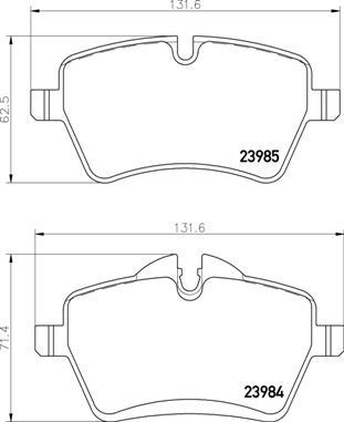 VALEO 670925 Fren Balatasi On Mini R50 R52 R53 R55 R56 R57 R59