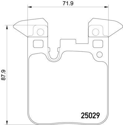 VAL-671054 Fren Disk Balatasi Arka M2 Coupe 3.0 11 15> M3 3.0 01 14 - 10 18 M4 Cabrio Coupe 3.0 01 14>