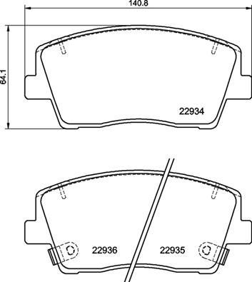 VALEO 671247 Disk Fren Balatasi Ön Kia Stinger 2.0 06/17>