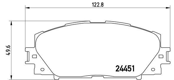 VALEO 671334 Ön Disk Fren Balatasi Toyota Prius 1.8 05/09> Toyota Prius Phv 1.8 09/16>