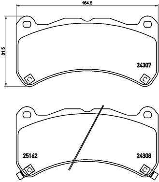 VALEO 671477 Ön Disk Fren Balatasi Lexus Isf 5.0 12/07>